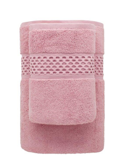 Bavlenený uterák Rete - ružový